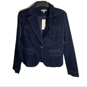 NWT Per Se Corduroy Navy Jacket Sz S